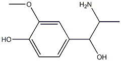 4-(2-amino-1-hydroxypropyl)-2-methoxyphenol Structure