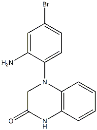 4-(2-amino-4-bromophenyl)-1,2,3,4-tetrahydroquinoxalin-2-one 구조식 이미지