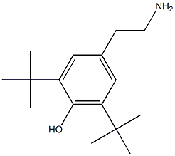 4-(2-aminoethyl)-2,6-di-tert-butylphenol Structure