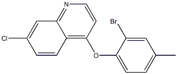 4-(2-bromo-4-methylphenoxy)-7-chloroquinoline Structure