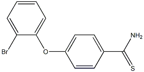 4-(2-bromophenoxy)benzene-1-carbothioamide Structure