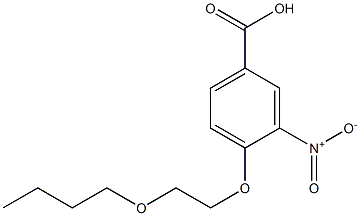 4-(2-butoxyethoxy)-3-nitrobenzoic acid Structure