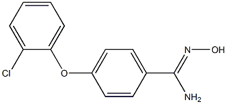 4-(2-chlorophenoxy)-N'-hydroxybenzene-1-carboximidamide Structure