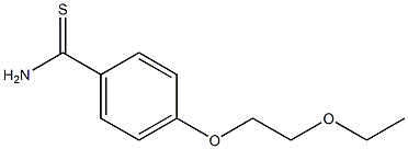 4-(2-ethoxyethoxy)benzene-1-carbothioamide 구조식 이미지