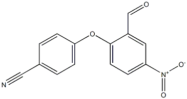 4-(2-formyl-4-nitrophenoxy)benzonitrile 구조식 이미지