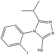 4-(2-iodophenyl)-5-(propan-2-yl)-4H-1,2,4-triazole-3-thiol 구조식 이미지