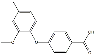 4-(2-methoxy-4-methylphenoxy)benzoic acid Structure