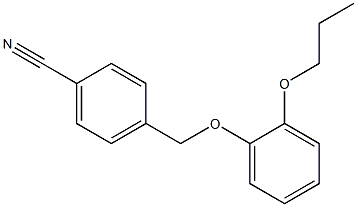 4-(2-propoxyphenoxymethyl)benzonitrile 구조식 이미지