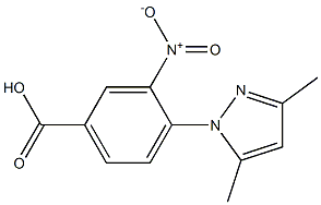 4-(3,5-dimethyl-1H-pyrazol-1-yl)-3-nitrobenzoic acid Structure
