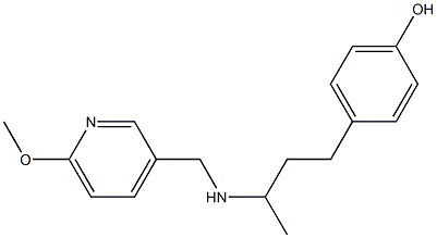 4-(3-{[(6-methoxypyridin-3-yl)methyl]amino}butyl)phenol Structure