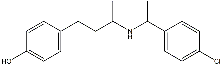 4-(3-{[1-(4-chlorophenyl)ethyl]amino}butyl)phenol Structure