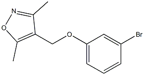 4-(3-bromophenoxymethyl)-3,5-dimethyl-1,2-oxazole 구조식 이미지