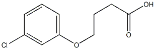 4-(3-chlorophenoxy)butanoic acid Structure