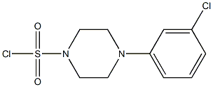 4-(3-chlorophenyl)piperazine-1-sulfonyl chloride Structure