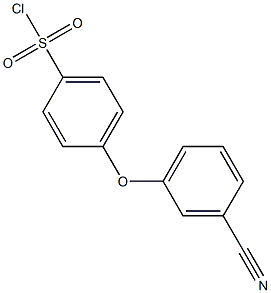 4-(3-cyanophenoxy)benzene-1-sulfonyl chloride Structure