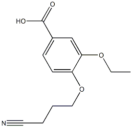 4-(3-cyanopropoxy)-3-ethoxybenzoic acid Structure