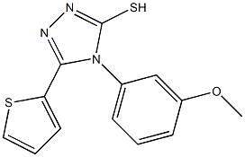 4-(3-methoxyphenyl)-5-(thiophen-2-yl)-4H-1,2,4-triazole-3-thiol 구조식 이미지