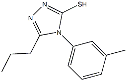 4-(3-methylphenyl)-5-propyl-4H-1,2,4-triazole-3-thiol 구조식 이미지