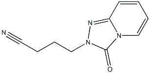 4-(3-oxo[1,2,4]triazolo[4,3-a]pyridin-2(3H)-yl)butanenitrile 구조식 이미지