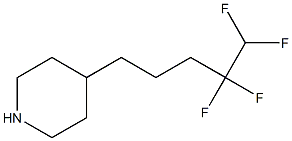 4-(4,4,5,5-tetrafluoropentyl)piperidine 구조식 이미지