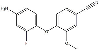 4-(4-amino-2-fluorophenoxy)-3-methoxybenzonitrile 구조식 이미지