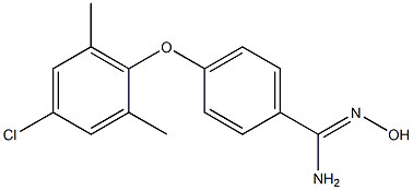 4-(4-chloro-2,6-dimethylphenoxy)-N'-hydroxybenzene-1-carboximidamide Structure