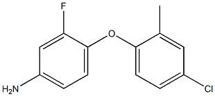 4-(4-chloro-2-methylphenoxy)-3-fluoroaniline 구조식 이미지
