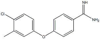 4-(4-chloro-3-methylphenoxy)benzene-1-carboximidamide Structure