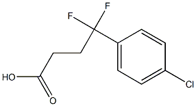 4-(4-chlorophenyl)-4,4-difluorobutanoic acid 구조식 이미지