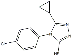 4-(4-chlorophenyl)-5-cyclopropyl-4H-1,2,4-triazole-3-thiol Structure