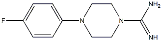 4-(4-fluorophenyl)piperazine-1-carboximidamide 구조식 이미지