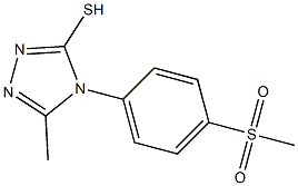 4-(4-methanesulfonylphenyl)-5-methyl-4H-1,2,4-triazole-3-thiol 구조식 이미지