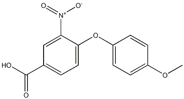 4-(4-methoxyphenoxy)-3-nitrobenzoic acid Structure