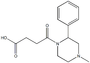 4-(4-methyl-2-phenylpiperazin-1-yl)-4-oxobutanoic acid Structure