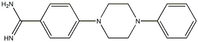 4-(4-phenylpiperazin-1-yl)benzene-1-carboximidamide Structure