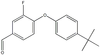 4-(4-tert-butylphenoxy)-3-fluorobenzaldehyde 구조식 이미지