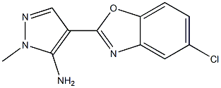 4-(5-chloro-1,3-benzoxazol-2-yl)-1-methyl-1H-pyrazol-5-amine Structure