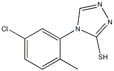 4-(5-chloro-2-methylphenyl)-4H-1,2,4-triazole-3-thiol 구조식 이미지