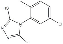 4-(5-chloro-2-methylphenyl)-5-methyl-4H-1,2,4-triazole-3-thiol 구조식 이미지