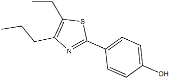 4-(5-ethyl-4-propyl-1,3-thiazol-2-yl)phenol 구조식 이미지