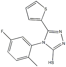 4-(5-fluoro-2-methylphenyl)-5-(thiophen-2-yl)-4H-1,2,4-triazole-3-thiol Structure