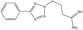 4-(5-phenyl-2H-1,2,3,4-tetrazol-2-yl)butanimidamide 구조식 이미지