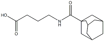 4-(adamantan-1-ylformamido)butanoic acid 구조식 이미지
