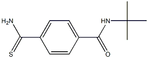 4-(aminocarbonothioyl)-N-(tert-butyl)benzamide 구조식 이미지