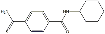 4-(aminocarbonothioyl)-N-cyclohexylbenzamide Structure