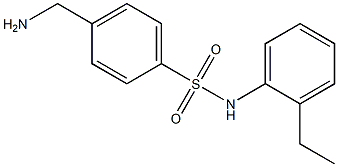 4-(aminomethyl)-N-(2-ethylphenyl)benzenesulfonamide 구조식 이미지