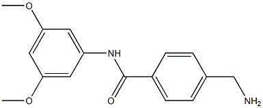 4-(aminomethyl)-N-(3,5-dimethoxyphenyl)benzamide Structure