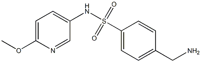 4-(aminomethyl)-N-(6-methoxypyridin-3-yl)benzenesulfonamide Structure