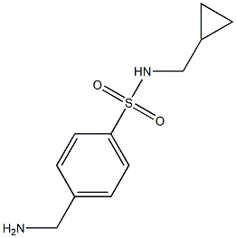 4-(aminomethyl)-N-(cyclopropylmethyl)benzenesulfonamide Structure