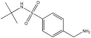 4-(aminomethyl)-N-(tert-butyl)benzenesulfonamide 구조식 이미지